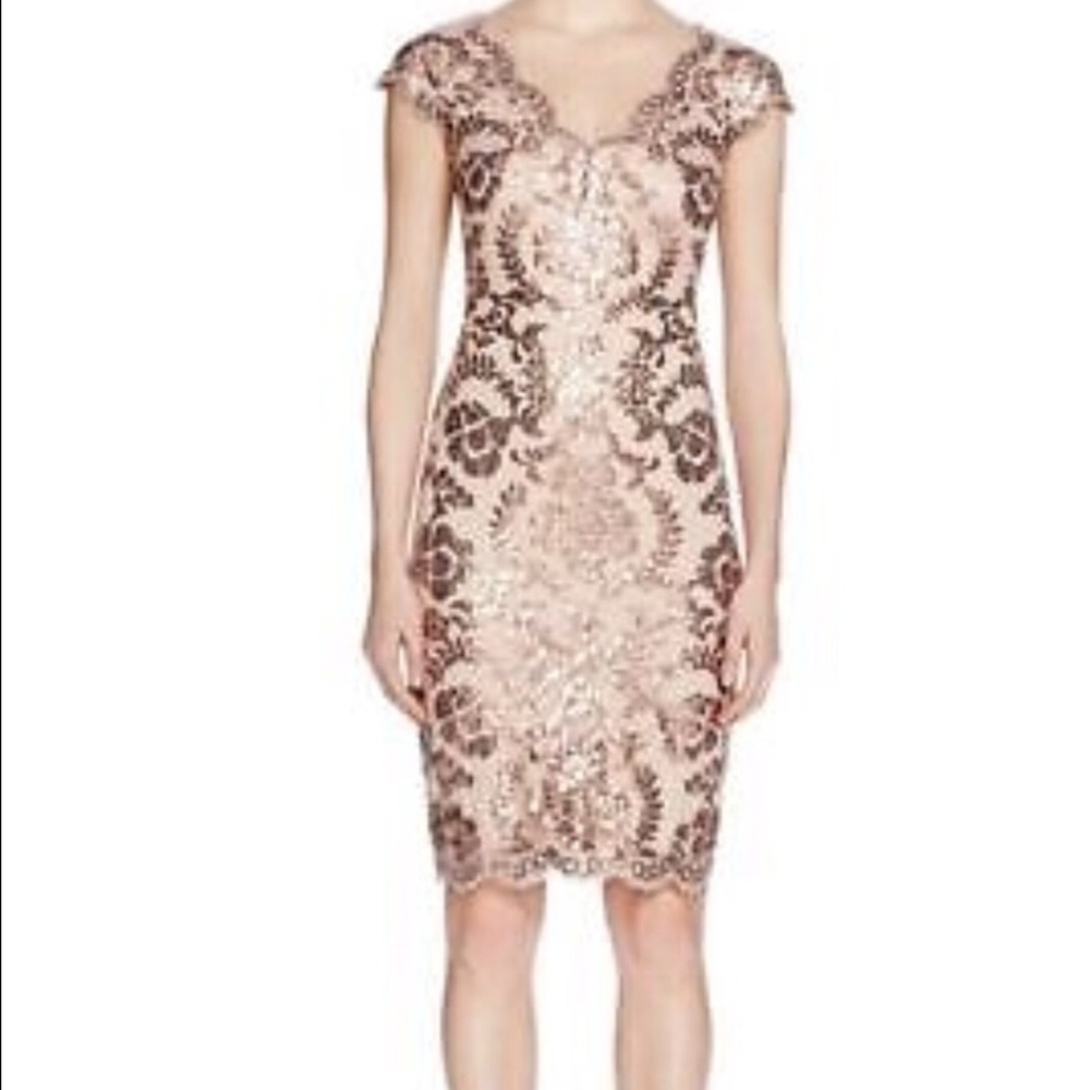 TADASH SHOJI MID-LENGTH COCKTAIL DRESS